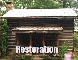Historic Log Cabin Restoration  Glenville, North Carolina